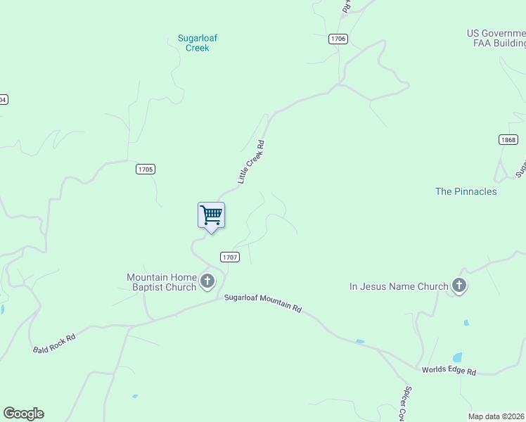 map of restaurants, bars, coffee shops, grocery stores, and more near 157 Shadow Run Road in Hendersonville