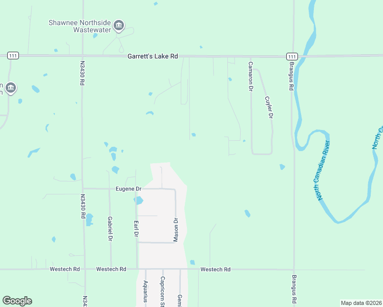 map of restaurants, bars, coffee shops, grocery stores, and more near 11 Mockingbird Lane in Shawnee