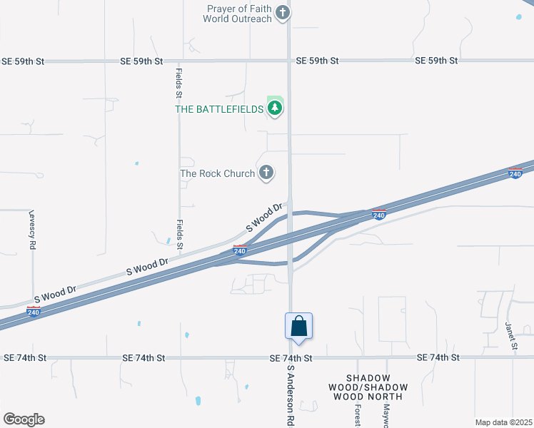 map of restaurants, bars, coffee shops, grocery stores, and more near in Oklahoma City
