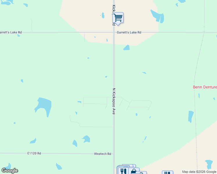 map of restaurants, bars, coffee shops, grocery stores, and more near 6500 North Kickapoo Avenue in Shawnee