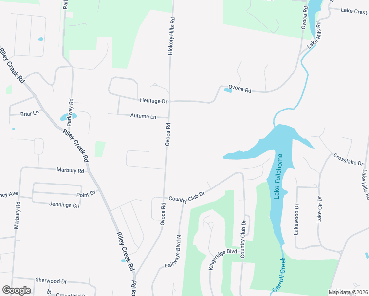 map of restaurants, bars, coffee shops, grocery stores, and more near 2228 Ovoca Road in Tullahoma
