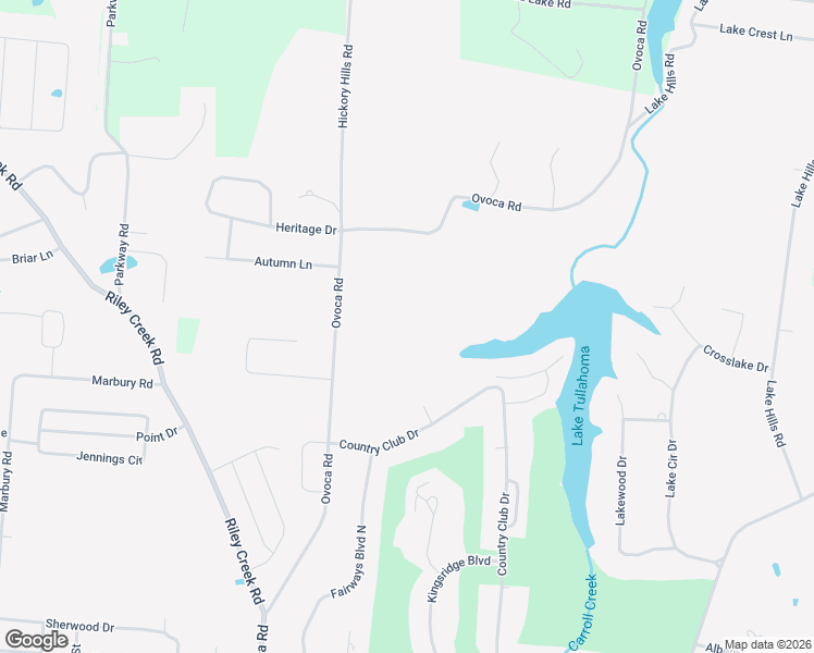 map of restaurants, bars, coffee shops, grocery stores, and more near 2228 Ovoca Road in Tullahoma