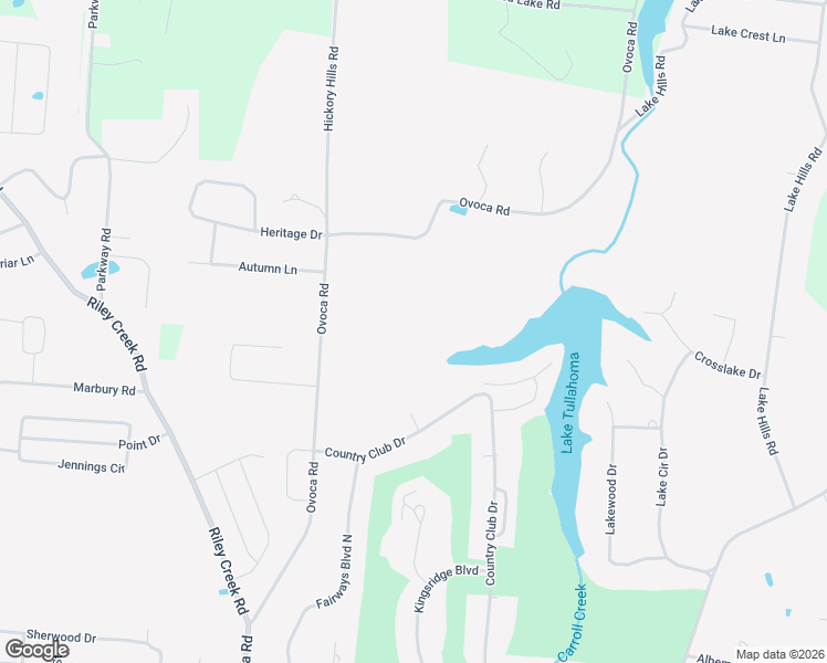 map of restaurants, bars, coffee shops, grocery stores, and more near 2000-2098 Country Club Drive in Tullahoma
