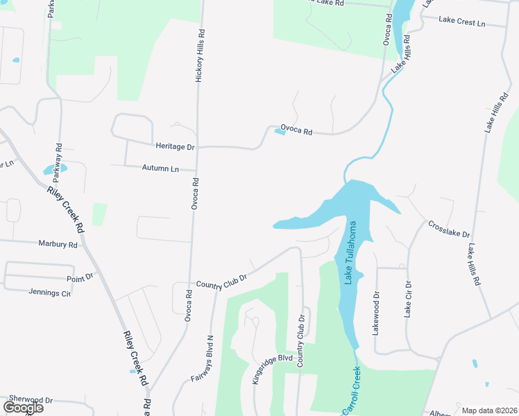 map of restaurants, bars, coffee shops, grocery stores, and more near 2000-2098 Country Club Drive in Tullahoma