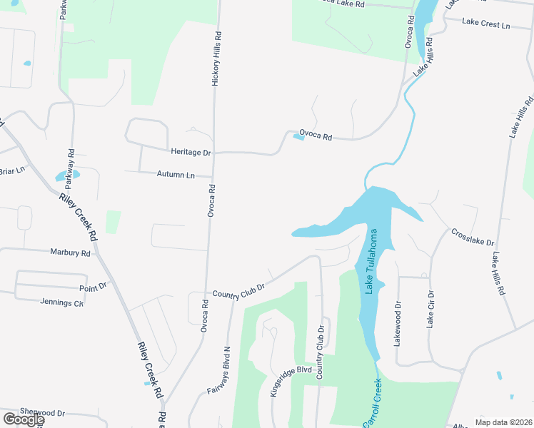 map of restaurants, bars, coffee shops, grocery stores, and more near 2000-2098 Country Club Drive in Tullahoma