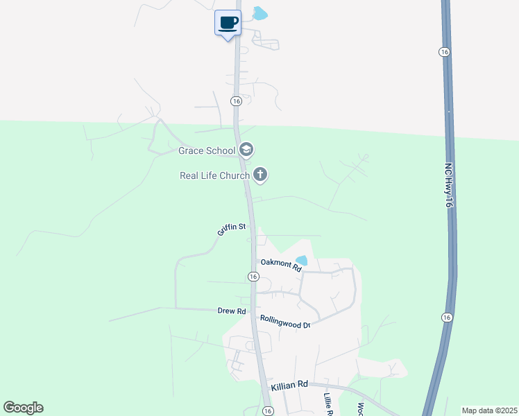 map of restaurants, bars, coffee shops, grocery stores, and more near 15425 Lucia Riverbend Highway in Stanley