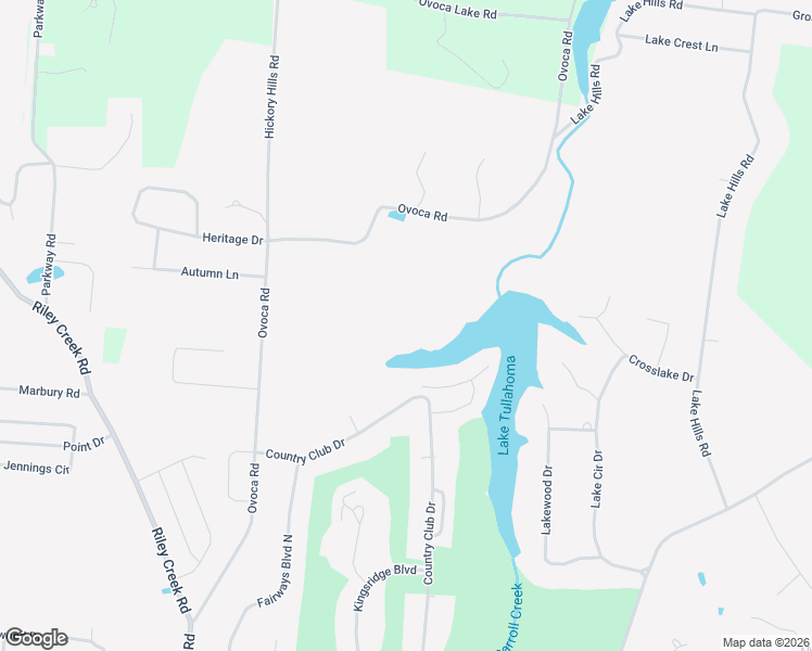 map of restaurants, bars, coffee shops, grocery stores, and more near 308 Setters Lane in Tullahoma
