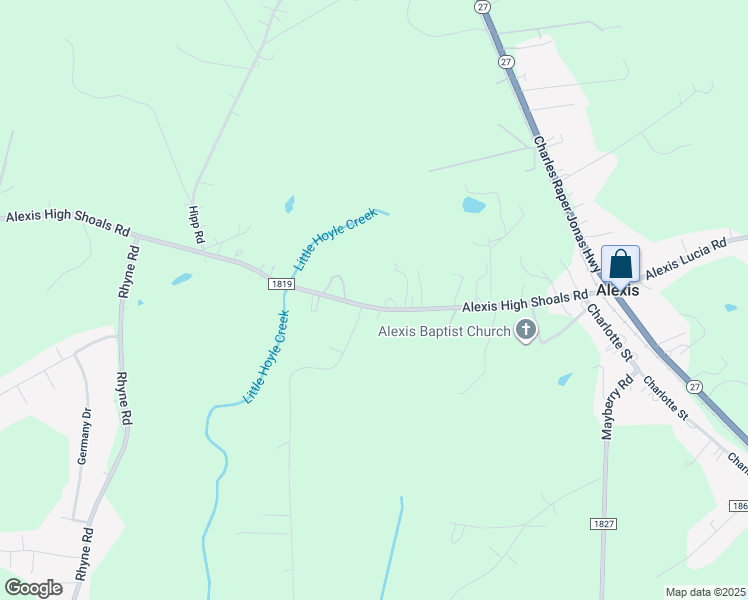 map of restaurants, bars, coffee shops, grocery stores, and more near 382 Alexis High Shoals Road in Dallas