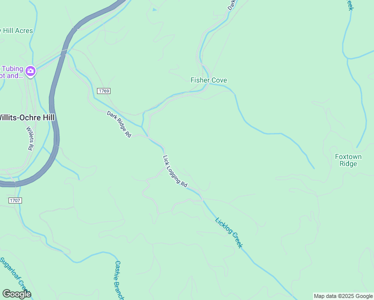 map of restaurants, bars, coffee shops, grocery stores, and more near 145 Lick Log Rd in Sylva