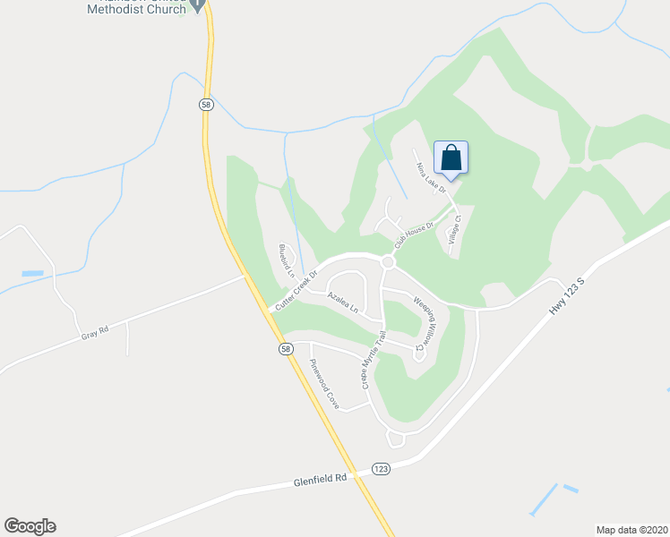 map of restaurants, bars, coffee shops, grocery stores, and more near 67 River Birch Court in Hookerton