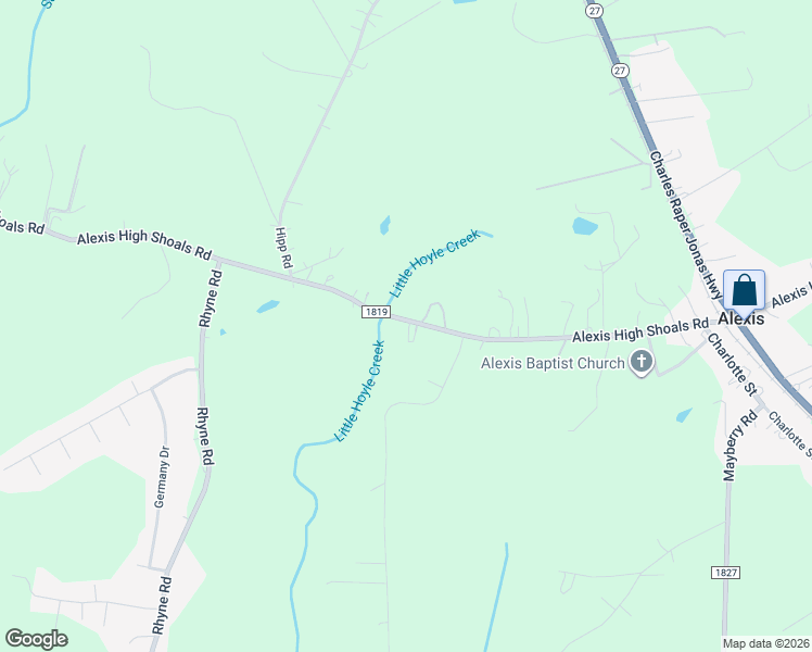 map of restaurants, bars, coffee shops, grocery stores, and more near 408 Alexis High Shoals Road in Dallas