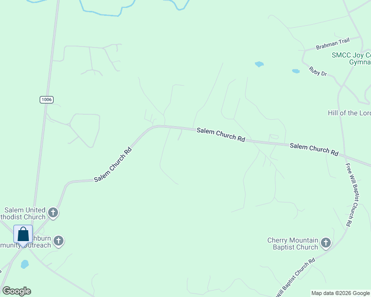 map of restaurants, bars, coffee shops, grocery stores, and more near 661 Salem Church Road in Bostic