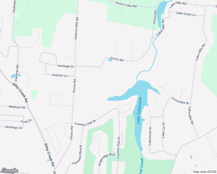 map of restaurants, bars, coffee shops, grocery stores, and more near 308 Setters Lane in Tullahoma