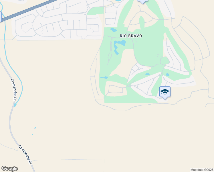 map of restaurants, bars, coffee shops, grocery stores, and more near 5010 Ventana Canyon Drive in Bakersfield