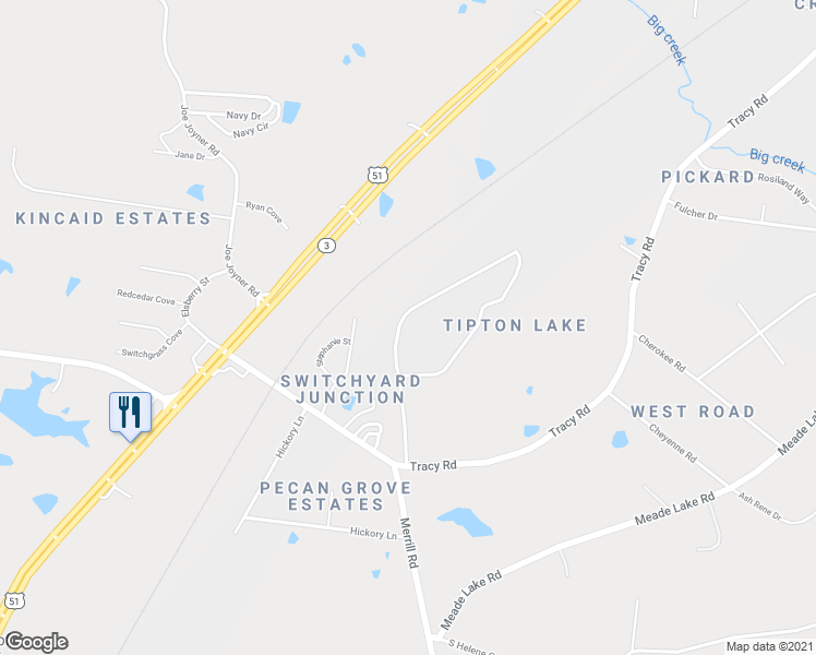 map of restaurants, bars, coffee shops, grocery stores, and more near 326 West Tipton Lake Circle in Millington