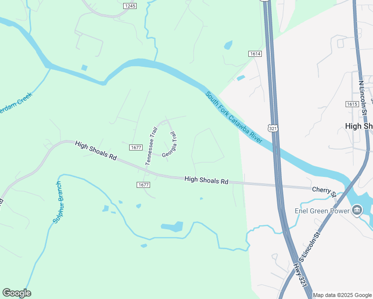 map of restaurants, bars, coffee shops, grocery stores, and more near 1232 Waterford Drive in Lincolnton