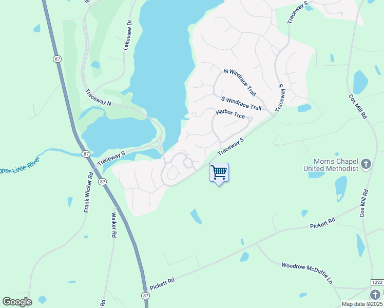 map of restaurants, bars, coffee shops, grocery stores, and more near 850 Eagles Nest Drive in Sanford