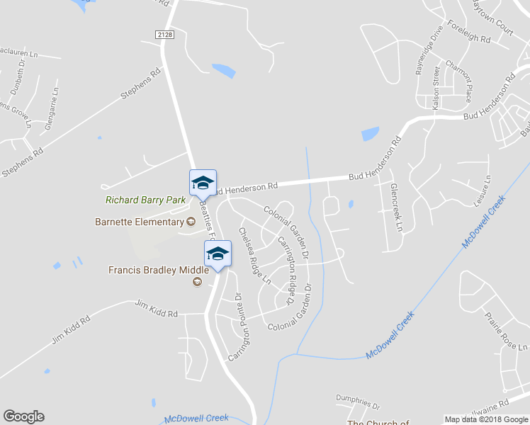 map of restaurants, bars, coffee shops, grocery stores, and more near 6026 Colonial Garden Drive in Huntersville