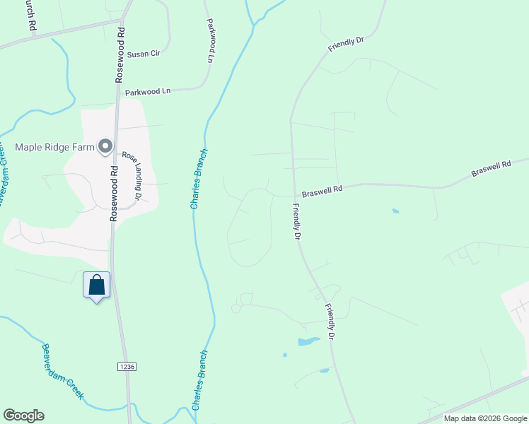 map of restaurants, bars, coffee shops, grocery stores, and more near 105 Tenderfoot Circle in Goldsboro