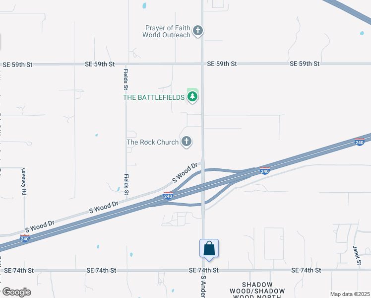 map of restaurants, bars, coffee shops, grocery stores, and more near in Oklahoma City