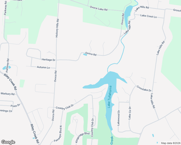 map of restaurants, bars, coffee shops, grocery stores, and more near 308 Setters Lane in Tullahoma
