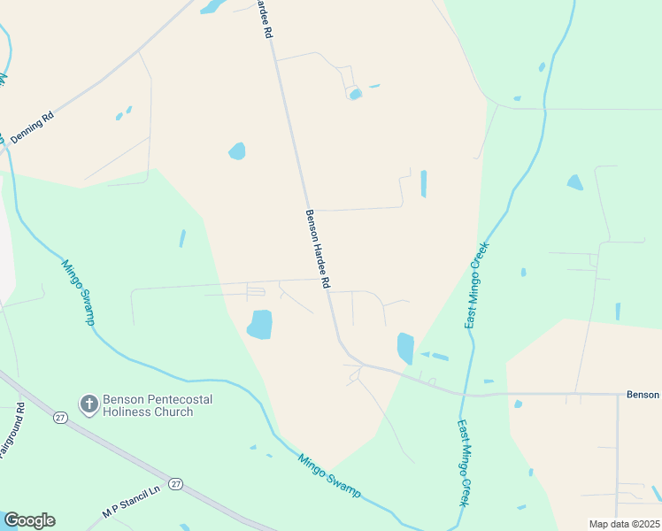 map of restaurants, bars, coffee shops, grocery stores, and more near 1378 Benson Hardee Road in Benson