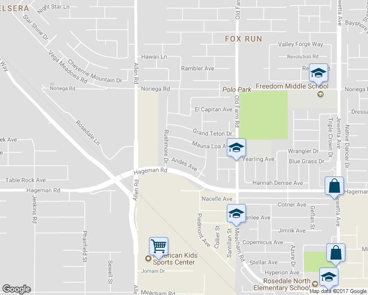 map of restaurants, bars, coffee shops, grocery stores, and more near 12510 Sawtooth Avenue in Bakersfield