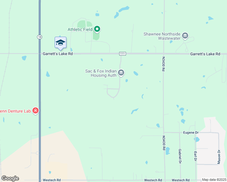 map of restaurants, bars, coffee shops, grocery stores, and more near 12 Walker Circle in Shawnee