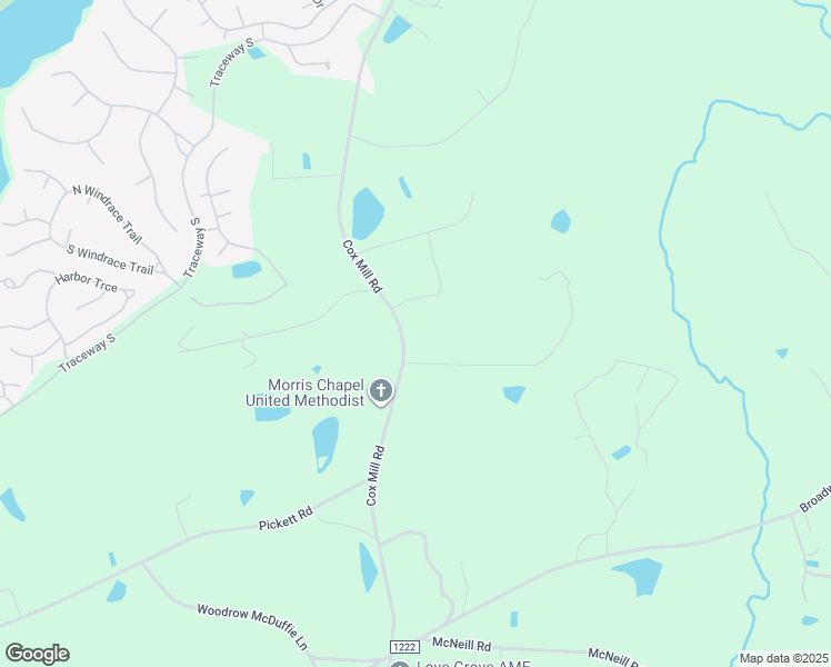 map of restaurants, bars, coffee shops, grocery stores, and more near 8694 Cox Mill Road in Sanford