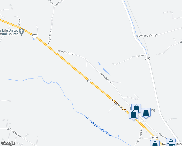 map of restaurants, bars, coffee shops, grocery stores, and more near 2336 North Jackson Street in Normandy