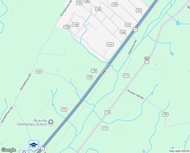 map of restaurants, bars, coffee shops, grocery stores, and more near 3476 U.S. 11 in Riceville