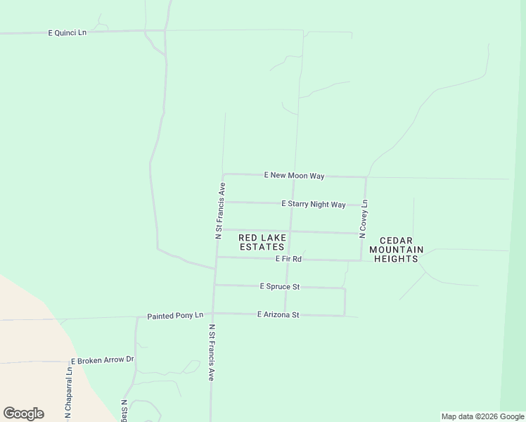 map of restaurants, bars, coffee shops, grocery stores, and more near 2144 East Starry Night Way in Williams