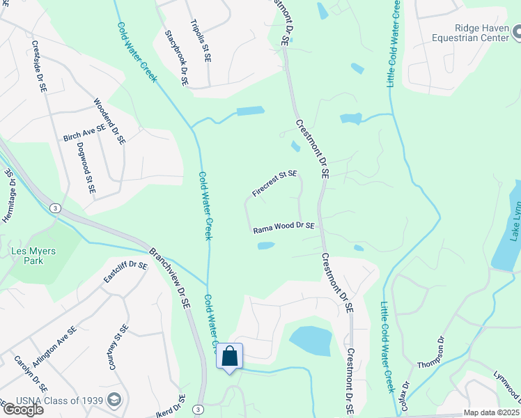 map of restaurants, bars, coffee shops, grocery stores, and more near 258 Rama Wood Drive Southeast in Concord