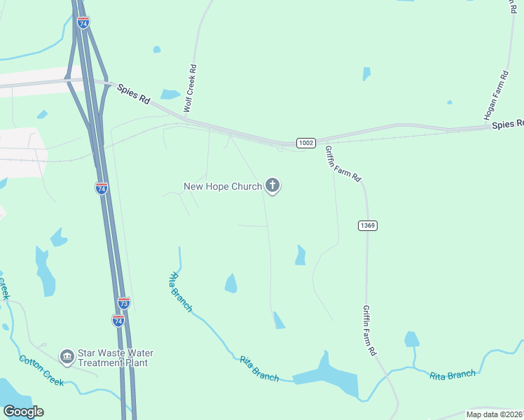 map of restaurants, bars, coffee shops, grocery stores, and more near 180 New Hope Church Road in Star