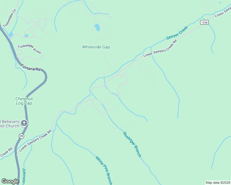 map of restaurants, bars, coffee shops, grocery stores, and more near 155 Mountain Laurel Road in Robbinsville