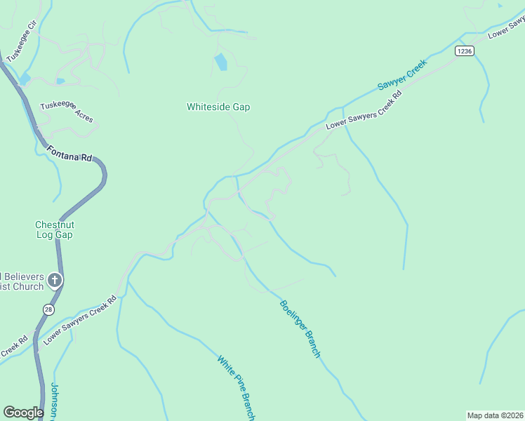 map of restaurants, bars, coffee shops, grocery stores, and more near 155 Mountain Laurel Road in Robbinsville
