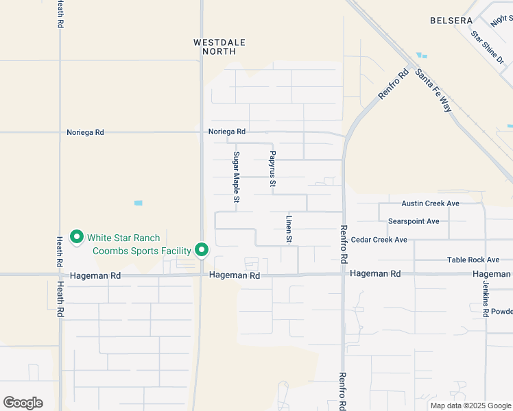 map of restaurants, bars, coffee shops, grocery stores, and more near 15010 Mahogany court in Bakersfield