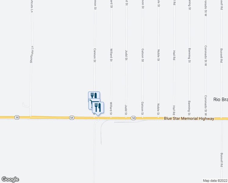 map of restaurants, bars, coffee shops, grocery stores, and more near 4528 Willard Street in Bakersfield