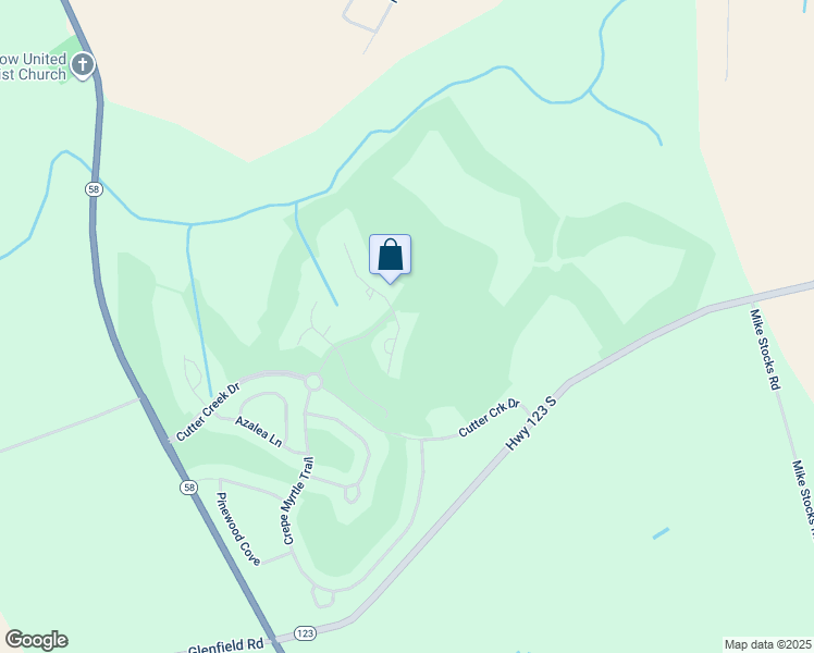 map of restaurants, bars, coffee shops, grocery stores, and more near Village Court in Greene County