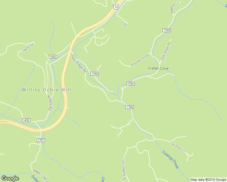 map of restaurants, bars, coffee shops, grocery stores, and more near 206 Spicewood Valley Rd in Sylva