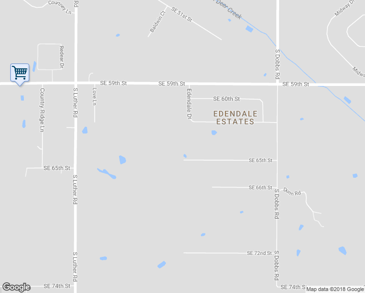 map of restaurants, bars, coffee shops, grocery stores, and more near 19501 Southeast 65th Street in Oklahoma City