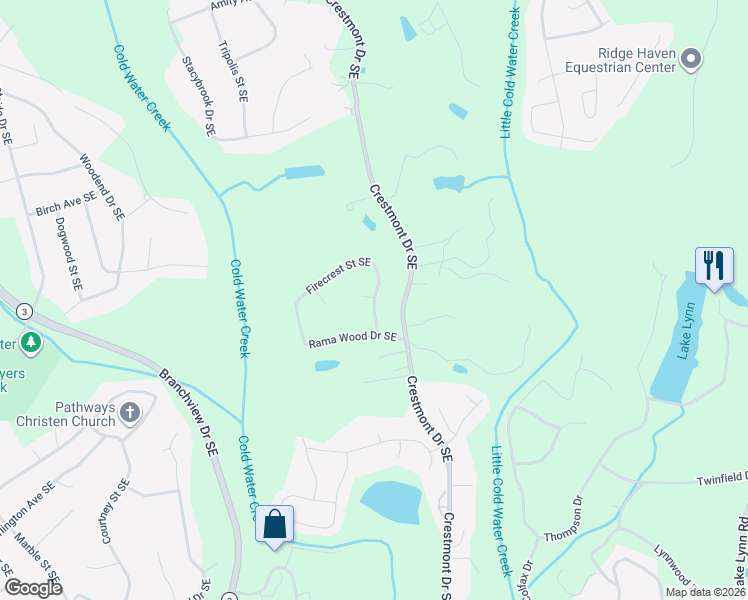 map of restaurants, bars, coffee shops, grocery stores, and more near 759 Firecrest Street in Concord