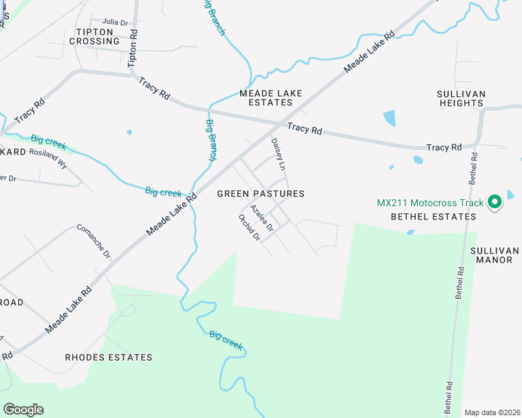 map of restaurants, bars, coffee shops, grocery stores, and more near 74 Azalea Drive in Atoka