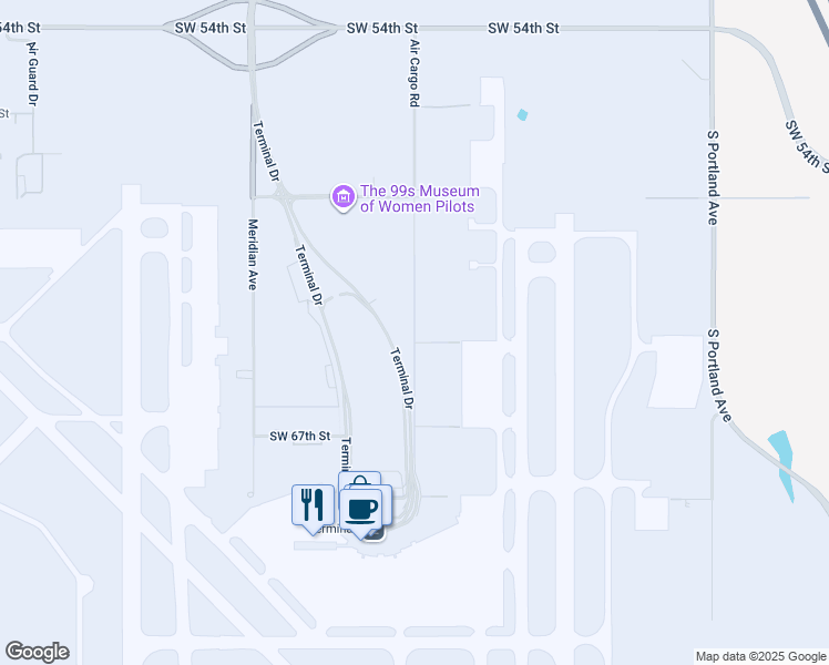 map of restaurants, bars, coffee shops, grocery stores, and more near in Oklahoma City