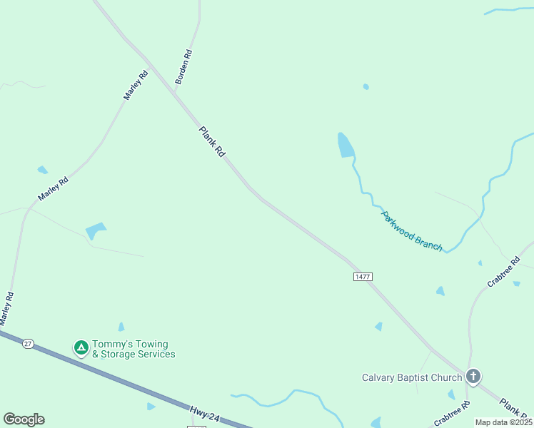 map of restaurants, bars, coffee shops, grocery stores, and more near 1039 Plank Road in Carthage