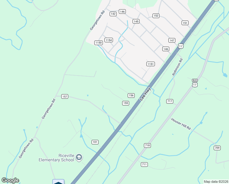 map of restaurants, bars, coffee shops, grocery stores, and more near 3484 U.S. 11 in Riceville