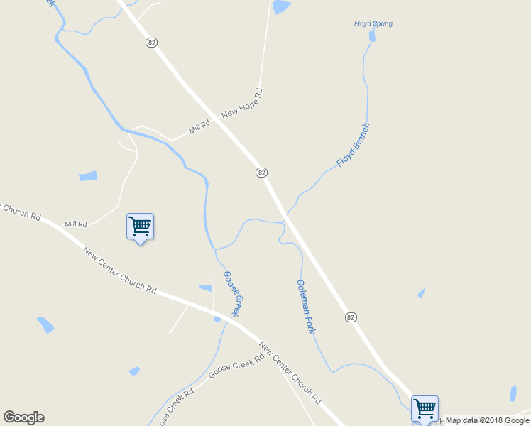 map of restaurants, bars, coffee shops, grocery stores, and more near 2028 Tennessee 82 in Shelbyville
