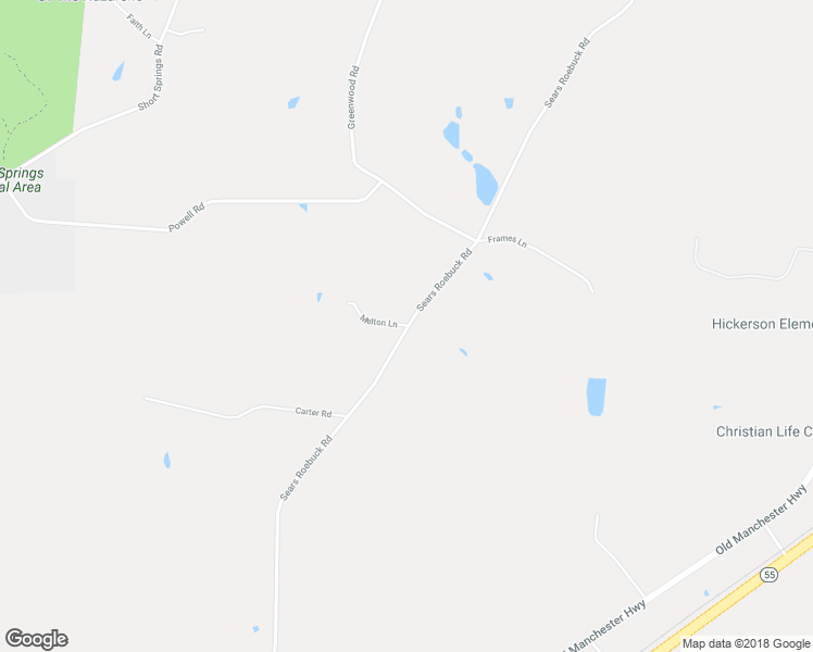 map of restaurants, bars, coffee shops, grocery stores, and more near 985 Melton Lane in Tullahoma