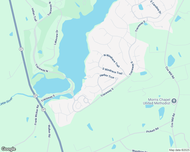 map of restaurants, bars, coffee shops, grocery stores, and more near 347 Beach End Lane in Sanford