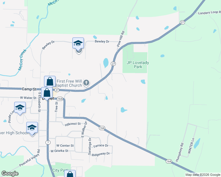 map of restaurants, bars, coffee shops, grocery stores, and more near 103 Sequoya Drive in Dover
